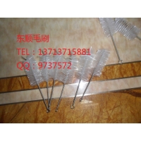 尼龍管道刷，鐵絲扭刷，白色試管刷